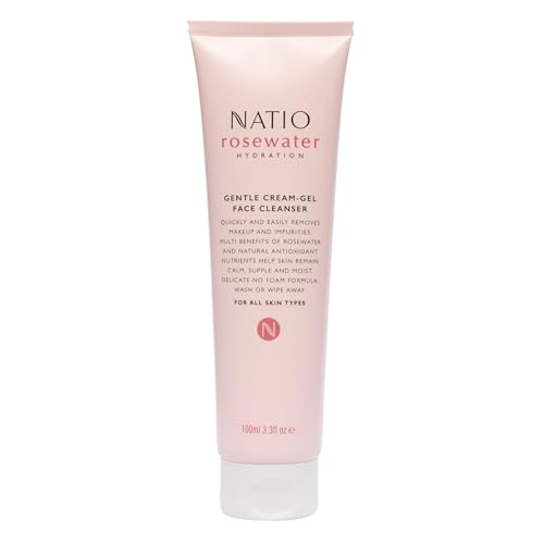 Natio Rosewater Hydration Gentle Cream-Gel Face Cleanser